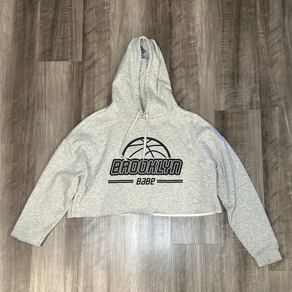 H&M Divided Brooklyn Babe Cropped Hoodie - Large